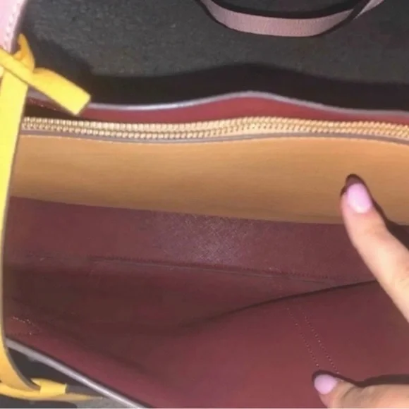 Tory Burch Perry Tote Bag Pink Moon - Picture 3 of 4